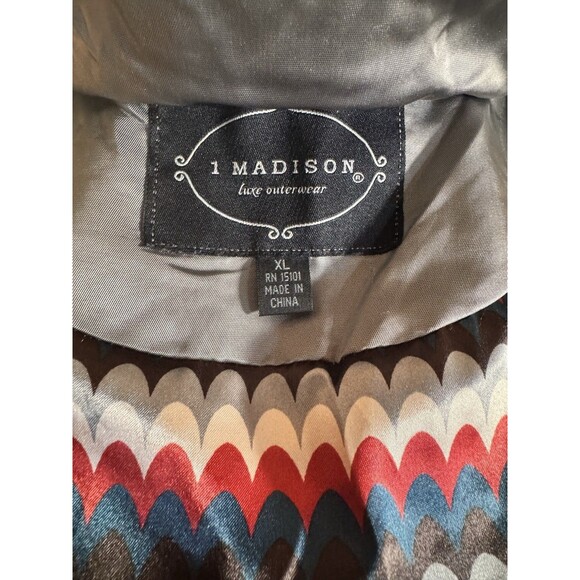 1 Madison Taupe Gray  W Gold down jacket coat with belt Woman’s  XL - Picture 2 of 16